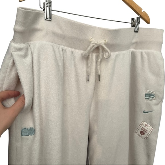 Nike X Naomi Osaka Phoenix Fleece High Waisted Oversized Sweatpants Sz 2XL White - Picture 4 of 13